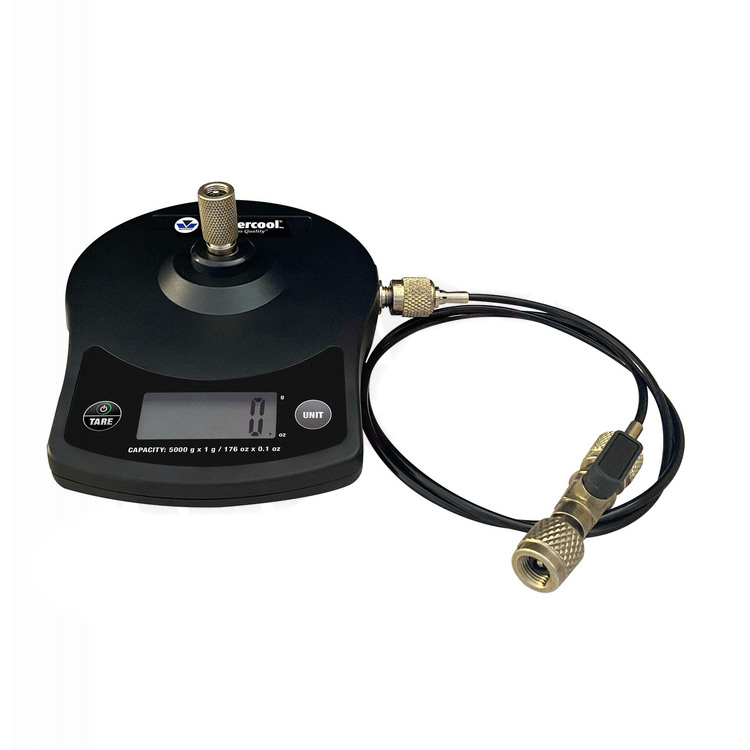 98202-A-600 - Mastercool High Precision Charging Scale, with Custom Molded Case & Can of R600a Refrigerant
